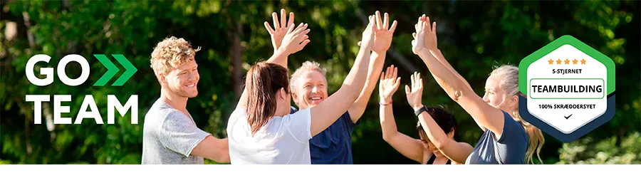 Sjove teambuilding-aktiviteter med underholdende teambuildingøvelser fra GoTeam.